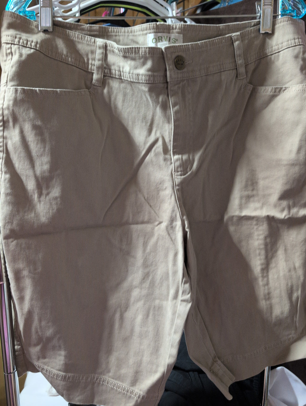 Orvis Men's Khaki Shorts - Image 1