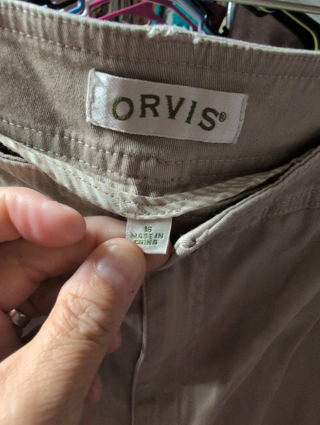 Orvis Men's Khaki Shorts - Image 3