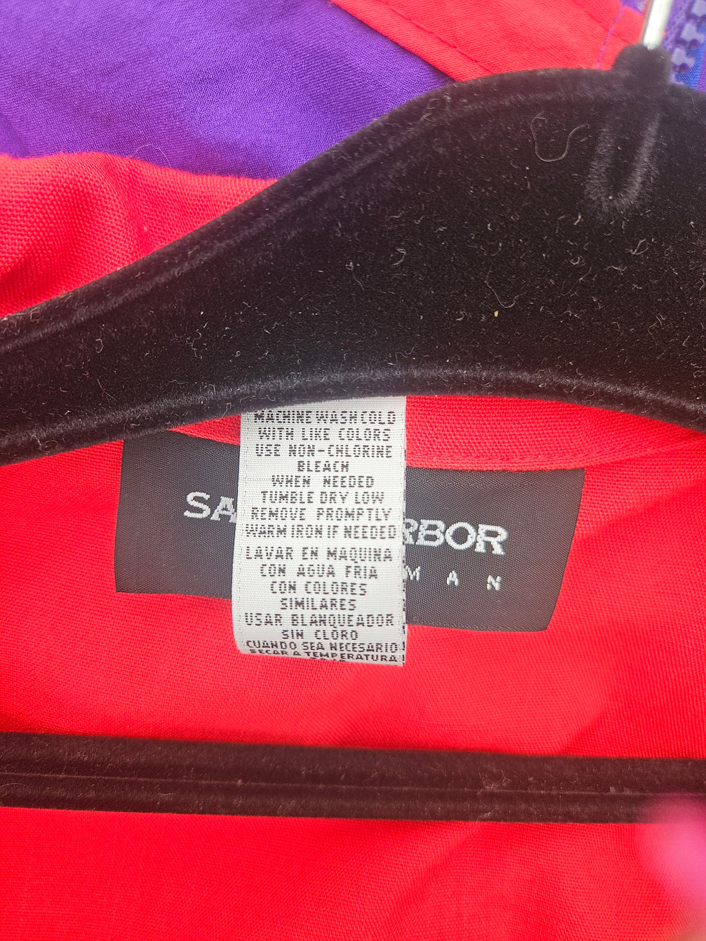 NW-1 Sag Harbor Red Blazer Women's Size 18W Polyester Rayon Jacket with a black tank top