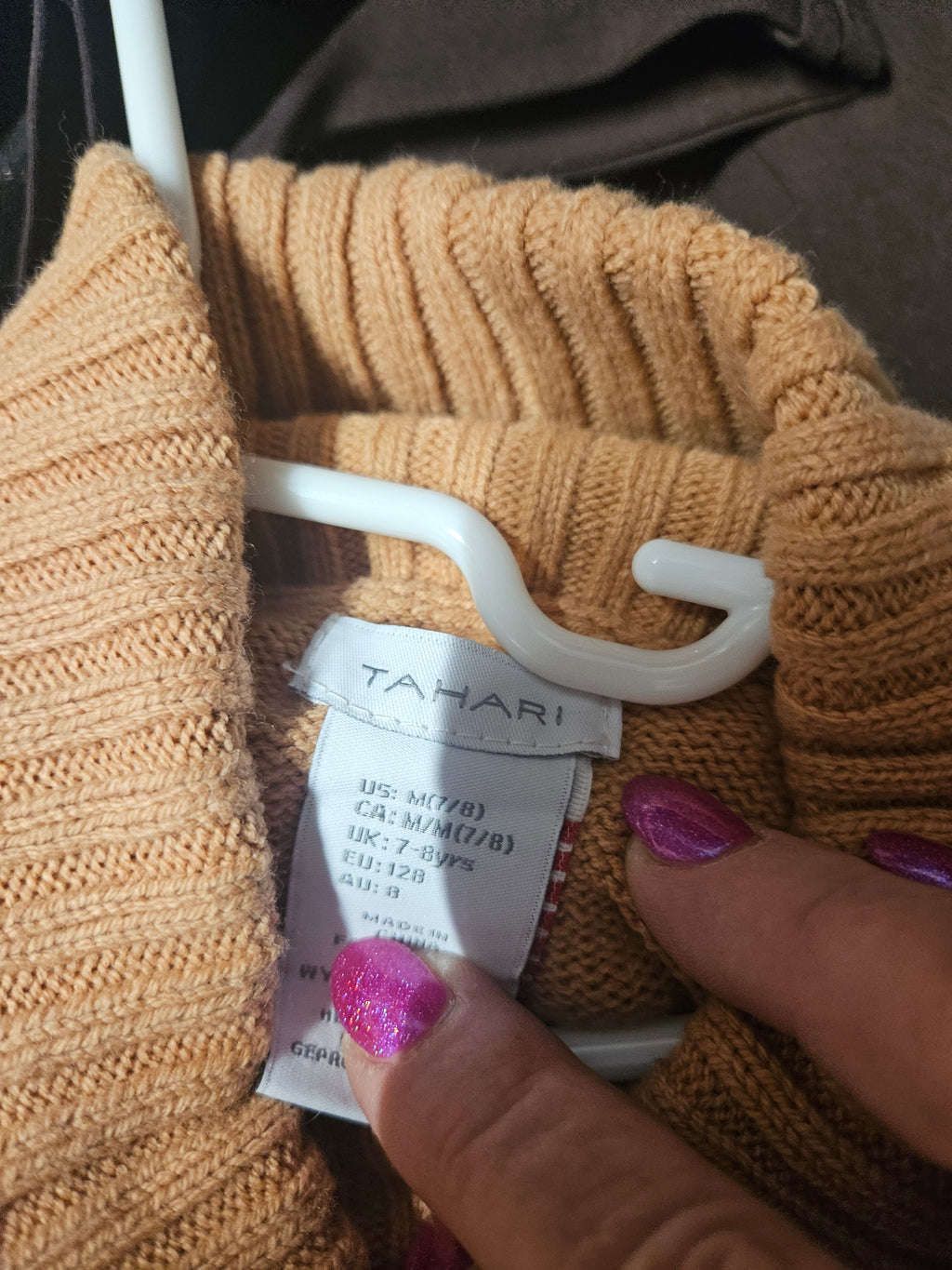 NW-1 Cable Knit Turtleneck Sweater and Plaid Skirt Set