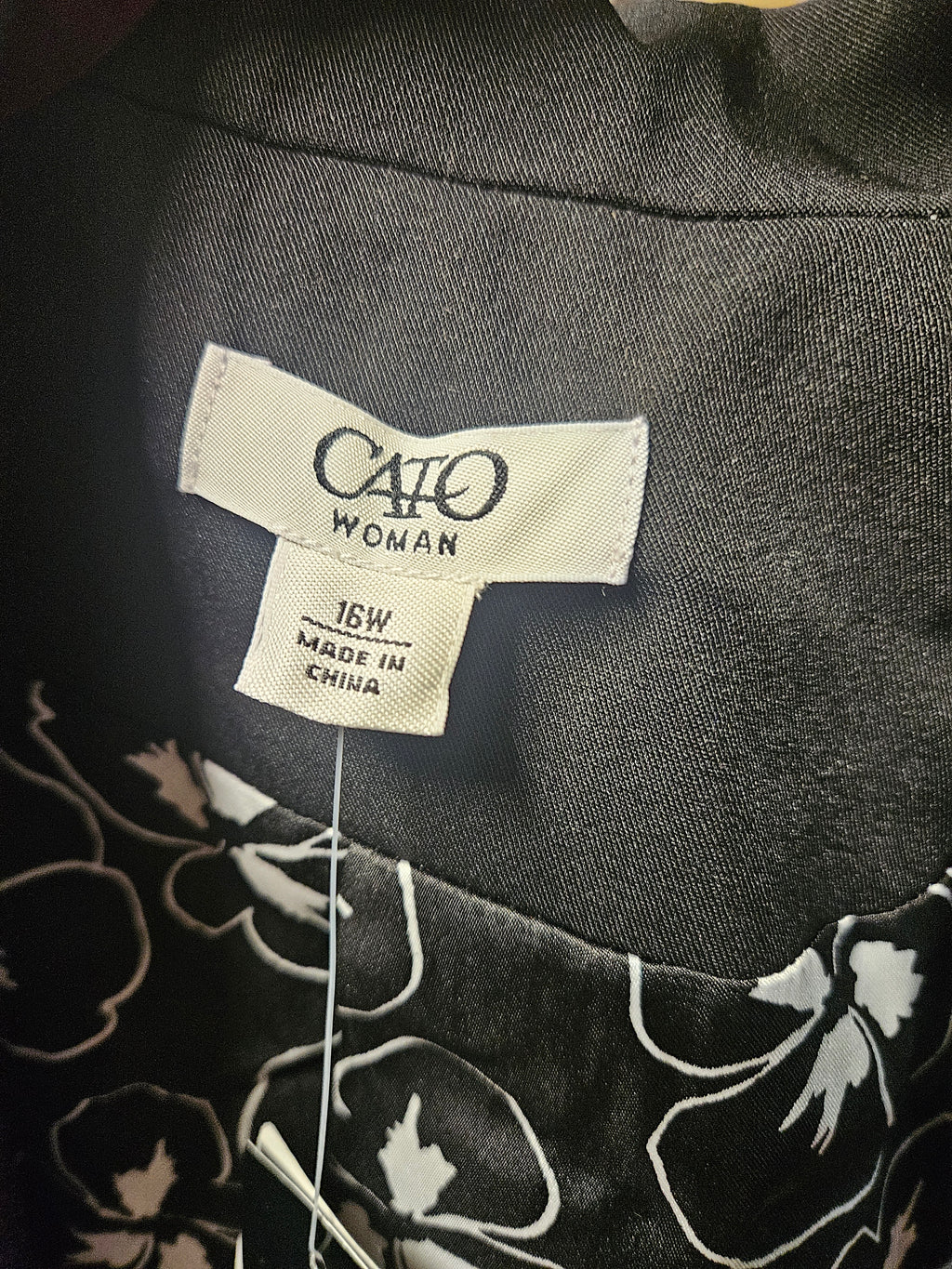 NW-1 Cato Women's Black Blazer Size 16W