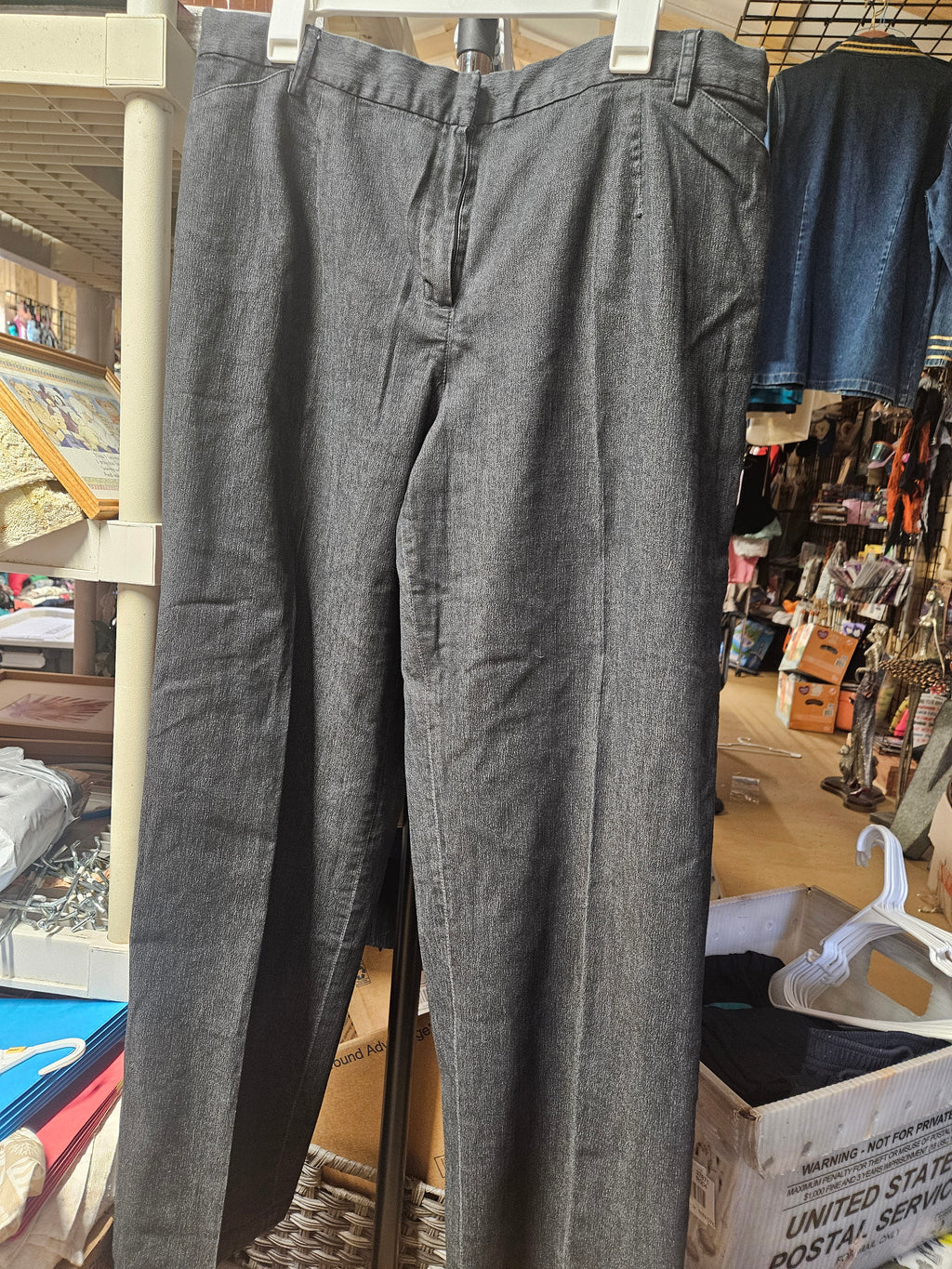 NW-1 High Waisted Pleated Black Trousers Classic Dress Pants