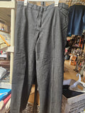 NW-1 High Waisted Pleated Black Trousers Classic Dress Pants