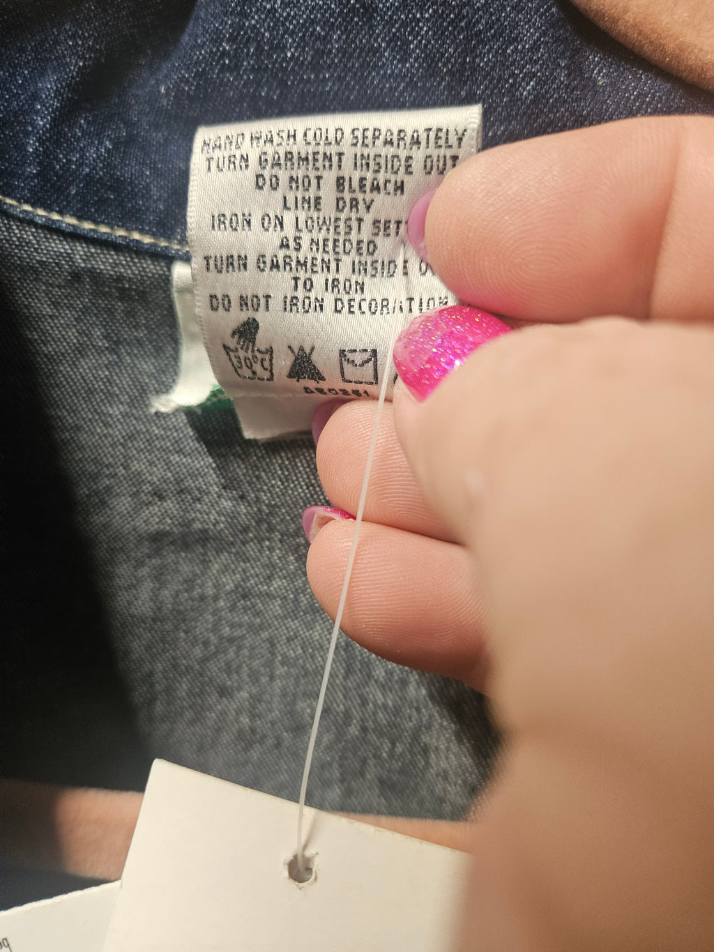 Denim Jacket with Heart Embroidery 2X