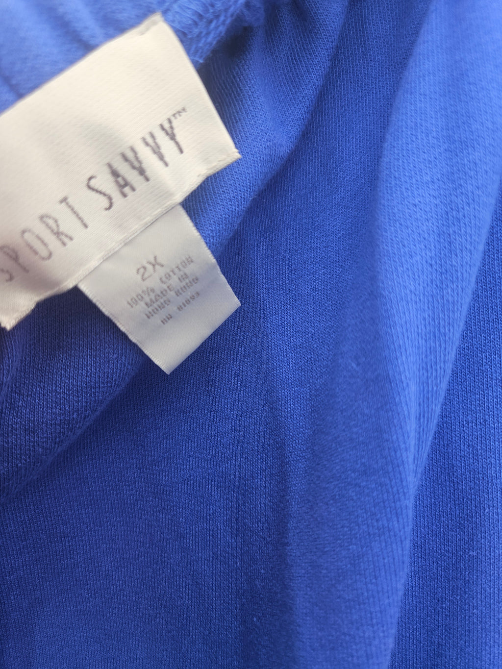 NW-1 Sport Savvy Blue Zip Up Hoodie with Blue and White Checkered Hood Lining