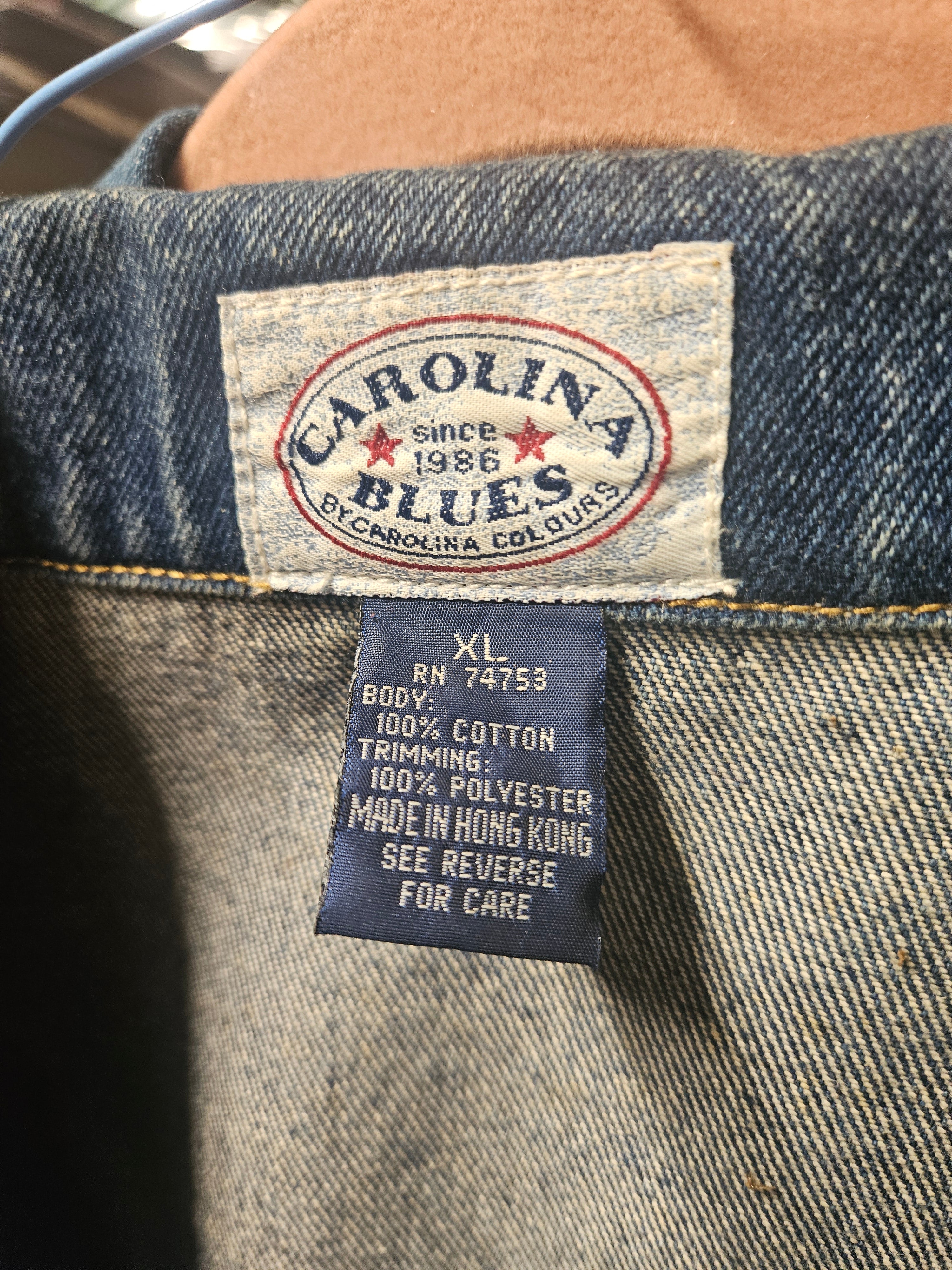 NW-1 Vintage Carolina Blues Denim Blazer with Crest Patch